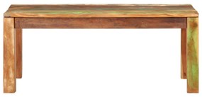 vidaXL dohányzóasztal 110x55x40 cm Tömör, újrahasznosított fa