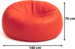 EMI piros színű műbőr babzsákfotel