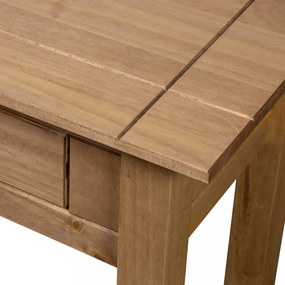 tömör fenyőfa panama konzolasztal 110 x 40 x 72 cm