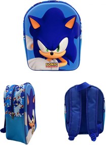 Sonic a sündisznó Modern 3D hátizsák, táska 30 cm