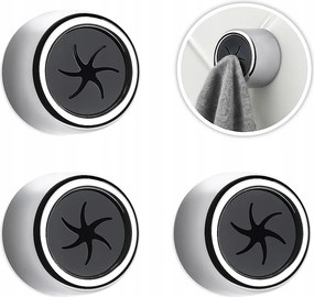 3 db-os öntapadós törölköző- és törlőkendőtartó szett