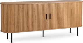 Komoda TRISH 180 cm Dwudrzwiowa Rozsuwana Dąb