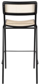 Fekete rattan bárszék szett 2 db-os 106 cm Jort - Zuiver