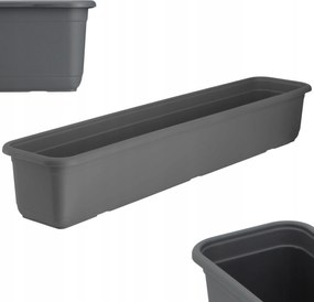 Virágtartó Erkélydoboz 80cm Antracit