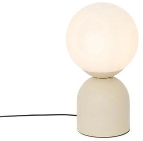 Hotel elegáns asztali lámpa bézs opálüveggel - Pallon Trend