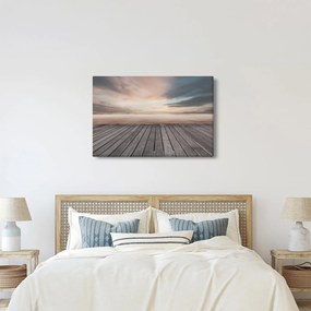 Kép - Móló naplementében (90x60 cm)