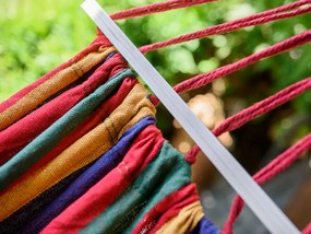 Színes függőágy HAMAK 2 személy részére 190x150 cm