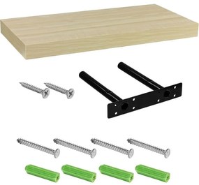 Fali polc STILISTA® Volato 70 cm - fa világos