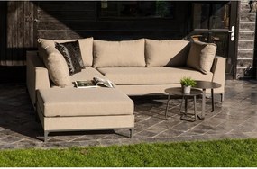 Sicilie bézs kerti kanapé, bal oldali - Exotan