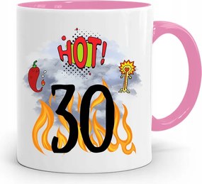 Születésnapra 30 30. 30-as Bögre Rózsaszín Ajándék fényképes nyomattal