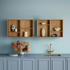 Natúr színű függő könyvespolc tölgyfa dekorral 89x61 cm Mistral – Hammel Furniture