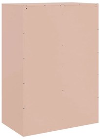 rózsaszín acél magasszekrény 67x39x95 cm