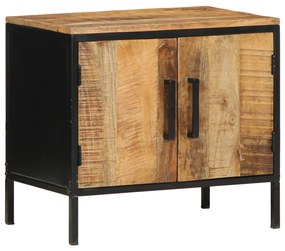 Éjjeli Szekrények 2 db 50x30x45 cm Tömör Fa Durva Mangó