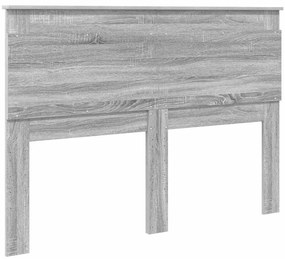 Fejtámla fejtámlával Szürke Sonoma 160 cm Faanyag