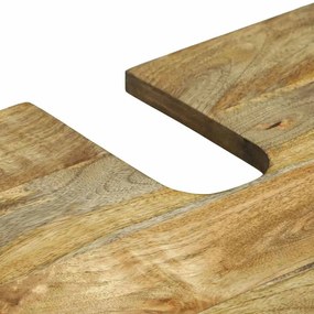 Fürdőszoba bútor szett polcokkal 2 pcs Barna 62 x 33 x 58 cm