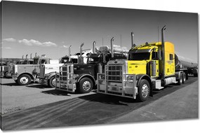 Vászonkép 120x70 Sárga teherautó az USA-ból