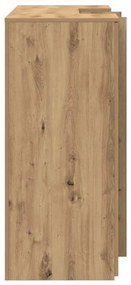 recepciós pult kézműves tölgy 135x50x103,5 cm szerelt fa