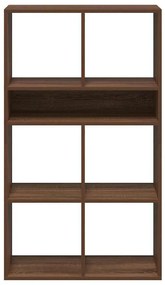 könyvszekrény barna tölgy 66x31x112 cm szerelt fa