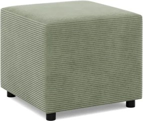 Zeus puff, kordbársony, 50x50, zöld