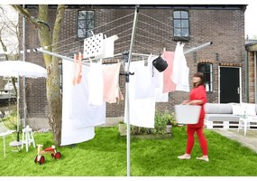 Ezüstszínű kerti ruhaszárító 50 m Lift-o-Matic Advance – Brabantia