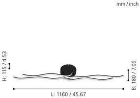 Eglo 99322 - LED Mennyezeti lámpa RONCADE LED/36W/230V
