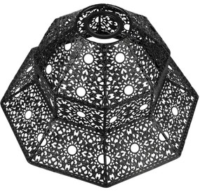 Pótló búra a SAMIRA E27 csillárhoz, 33 cm átmérő, fekete