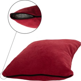 Kihúzható kanapé, piros, ALADA