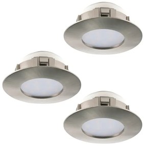 Eglo 95816 - SET 3x LED Beépíthető lámpa PINEDA 1xLED/6W/230V