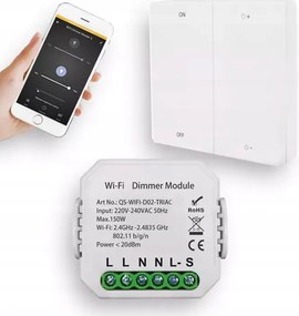 Süllyesztett kapcsoló Smart Zigbee Single Tuya Google Amazon