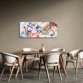 Kép - mesebeli absztrakció (120x50 cm)