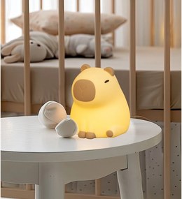 Világossárga gyerek éjjelilámpa Capybara – Fischer &amp; Honsel