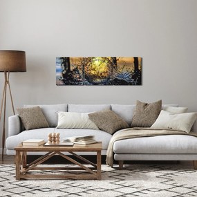 A víz képe (órával) (90x30 cm)
