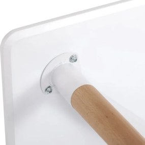 AKCIÓ Fehér étkezőasztal BERGEN 120x80 cm II. osztály