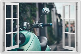 Poszterek 90x60 Türkiz robogó