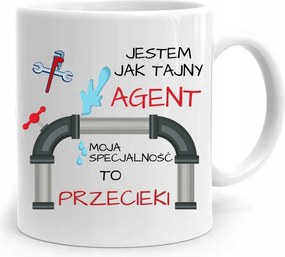 Bögre Ajándék Vízvezeték Szerelőnek Titkos Ügynök fényképes nyomtatással