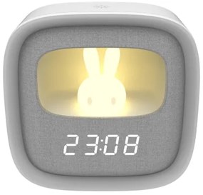 LED állítható éjjeli lámpa ébresztővel BUNNY LED/1,2W/5V 3000K