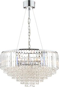 LAURA ASHLEY 3603254-Q VIENNA Kristály Függesztett Lámpa Fehér, Csiszolt Króm G9 IP20