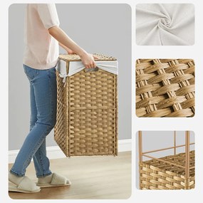 Műanyag szennyestartó kosár, 66 x 33 x 66 cm