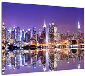 Manhattan képe (üvegen) (70x50 cm)