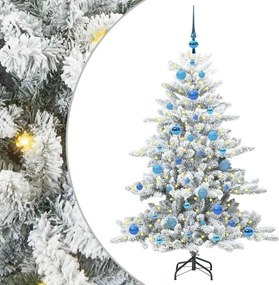 vidaXL Műanyag Hajtogatós Karácsonyfa Fehér 150 cm PVC és Acél