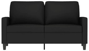 kétszemélyes fekete bársony kanapé 120 cm