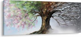 Kép - Négy évszak fája (120x50 cm)