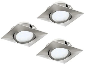 Eglo Eglo 78758 - KÉSZLET 3x LED Beépíthető lámpa PINEDA LED/6W/230V EG78758