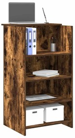 recepciós pult füstös tölgy 55x50x103,5 cm szerelt fa