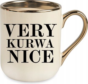 vicces Bögre Elegant Bézs Very Ku**a Semmi Születésnapi Ajándék Karácsony