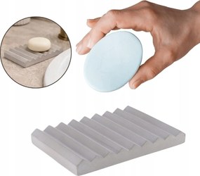 Fürdőszobai Szappantartó Szabadon Álló Cementszappan Szürke Modern