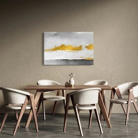 Kép - Arany és szürke vonások (90x60 cm)