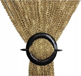 Függöny spagetti göndör bárány mintás függöny 140x160cm magas cappuccino