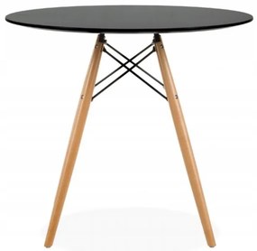 Kör asztal ANELLO Black 80 cm