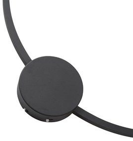 Design fali lámpa fekete 67cm LED-del, 3 fokozatban dimmelhető - Anello